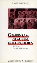 Cover of Gemeinsam glauben, hoffen, lieben by Gottfried Voigt