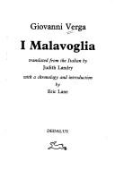 Cover of I Malavoglia by Giovanni Verga