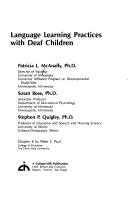 Cover of Language learning practices with deaf children by Patricia L. McAnally