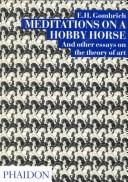 Front cover of Meditations on a hobby horse, and other essays on the theory of art by E. H. Gombrich