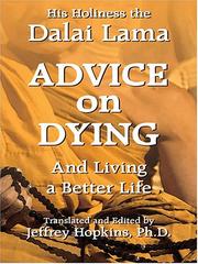 Cover of Advice on Dying by His Holiness Tenzin Gyatso the XIV Dalai Lama