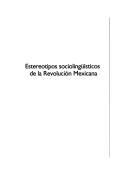 Front cover of Estereotipos sociolingüísticos de la Revolución Mexicana by Patricia Cordova Abundis