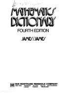 Cover of Mathematics dictionary by Glenn James