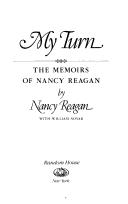 Cover of My turn by Nancy Reagan