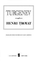Cover of Turgenev by Henri Troyat