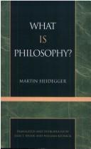 Front cover of Was ist das -- die Philosophie by Martin Heidegger