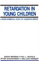 Front cover of Retardation in young children by Sarah H. Broman