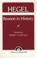 Front cover of Reason in history by Georg Wilhelm Friedrich Hegel
