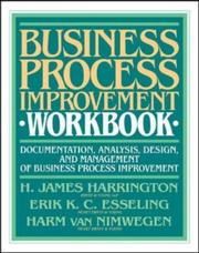 Cover of Business process improvement workbook by H. J. Harrington