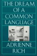 Front cover of The dream of a common language by Adrienne Rich