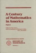 Front cover of A Century of mathematics in America by Richard Askey