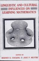 Cover of Linguistic and cultural influences on learning mathematics by Rodney R. Cocking