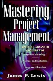 Cover of Mastering project management by Lewis, James P.