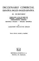 Cover of Diccionario comercial español-inglés, inglés-español by Alejandro Frías-Sucre Giraud