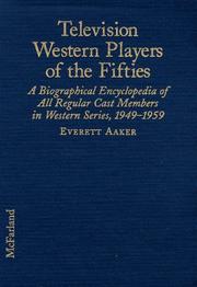 Front cover of Television western players of the fifties by Everett Aaker