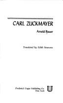 Cover of Carl Zuckmayer by Arnold Bauer