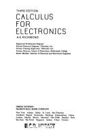 Cover of Calculus for electronics by Allan Edwin Richmond