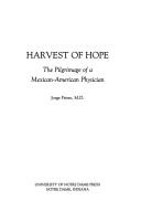 Front cover of Harvest of hope by Jorge Prieto