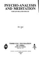 Cover of Psycho-analysis and meditation by B. S. Goel