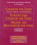 Front cover of Study guide and solutions manual to accompany Chemistry for today by Spencer L. Seager