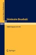 Front cover of Séminaire Bourbaki, vol. 1971/72, exposés 400-417 by Séminaire Bourbaki (24th 1971/72)