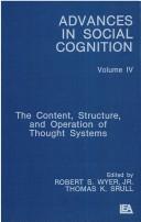 Front cover of The Content, structure, and operation of thought systems by Robert S. Wyer