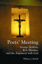 Cover of Poets' meeting by McGill, William J.