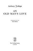 Cover of An old man's love by Anthony Trollope