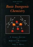 Front cover of Basic inorganic chemistry by F. Albert Cotton