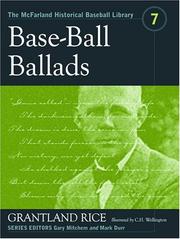 Cover of Base-ball ballads by Grantland Rice