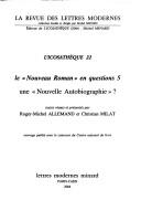 Front cover of Une nouvelle autobiographie by Roger-Michel Allemand