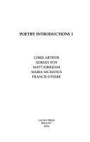 Cover of Poetry introductions 1 by Chris Arthur