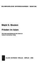 Front cover of Frieden im Islam by Majid S. Moslem