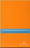 Cover of Feministische Ph©Þnomenologie und Hermeneutik by Silvia Stoller