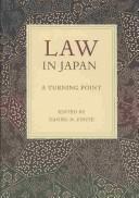 Front cover of Law in Japan by Daniel H. Foote
