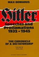 Front cover of Reden und Proklamationen, 1932-1945 by Adolf Hitler