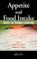 Front cover of Appetite and food intake by Ruth B. S. Harris