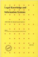 Front cover of Legal knowledge and information systems by JURIX 2002 (15th 2002 Institute of Advanced Legal Studies, London)