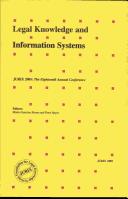 Front cover of Legal knowledge and information systems by JURIX 2005 (2005 Vrije Universiteit Brussel)