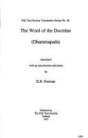 Front cover of The word of the doctrine (Dhammapada) by K. R. Norman