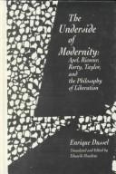Front cover of The underside of modernity by Enrique D. Dussel