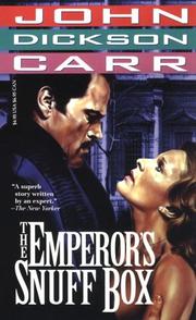 Cover of The Emperor's Snuff-Box by John Dickson Carr