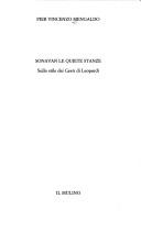 Front cover of Sonavan le quiete stanze by Pier Vincenzo Mengaldo