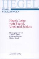 Front cover of Hegels Lehre vom Begriff, Urteil und Schluss by Andreas Arndt