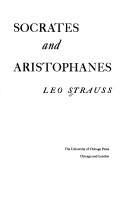 Front cover of Socrates and Aristophanes by Leo Strauss