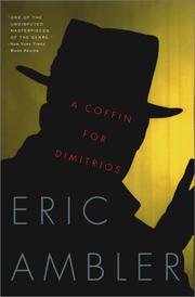 Cover of A Coffin for Dimitrios by Eric Ambler