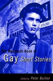 Cover of The mammoth book of gay short stories by Peter Burton
