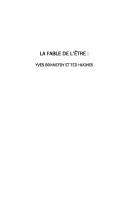 Front cover of La fable de l'être by Caroline Andriot-Saillant