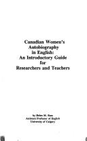 Cover of Canadian women's autobiography in English by Helen M. Buss