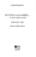 Front cover of Du stylo à la caméra et de la caméra au stylo by Alexandre Astruc